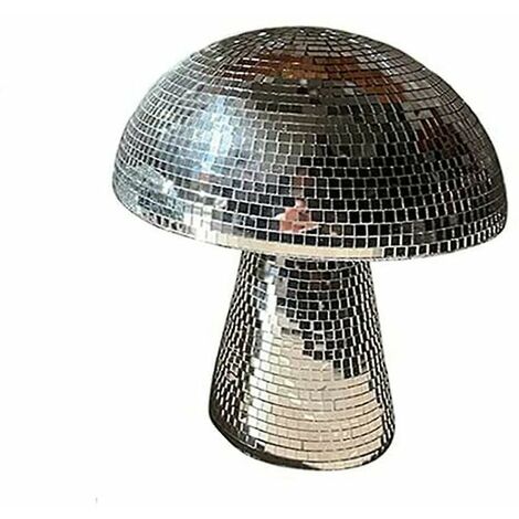 Boule disco champignon pour décoration de table de salle de fête disco miroir forme de champignon décoration d'art à la maison 1214cm，Fonepro