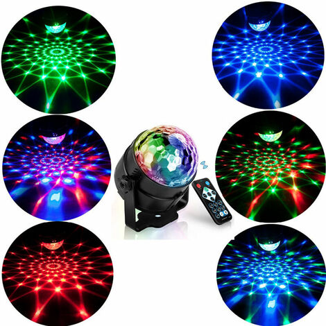 Disco Ball Led Disco Lamp avec 15 formes d'éclairage, effets de lumière  disco 360 tournant avec câble USB