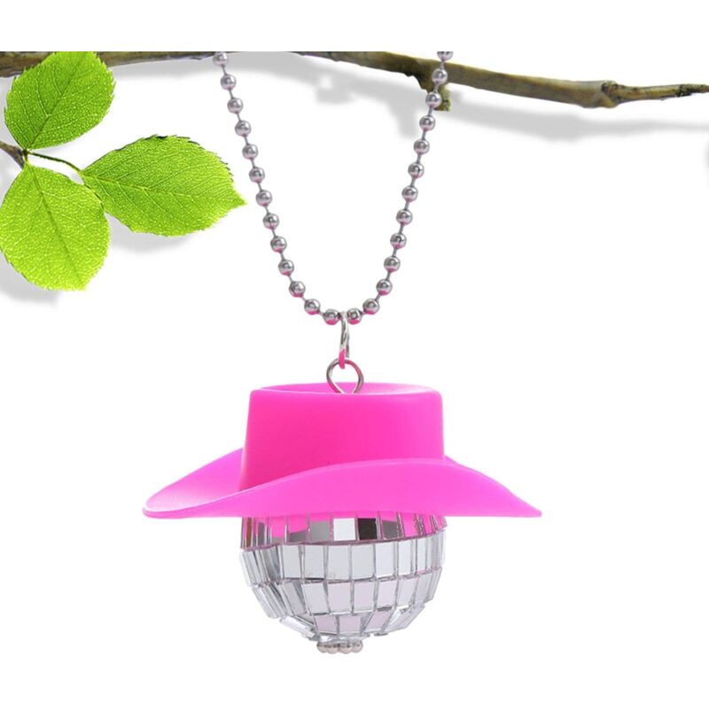 Boule Disco Voiture,Pendentif Suspendu pour véhicule - Paillettes Rétroviseur Boule Suspendue Disco Boule Ornement Vue Arrière Charme pour Voiture