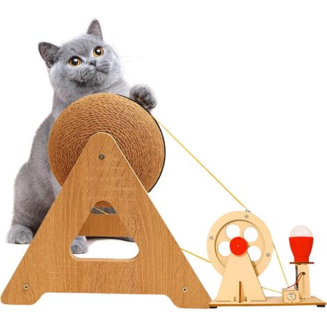 Boule Griffoir pour Chat - Planche à Griffes pour Chaton - Jouet Interactif