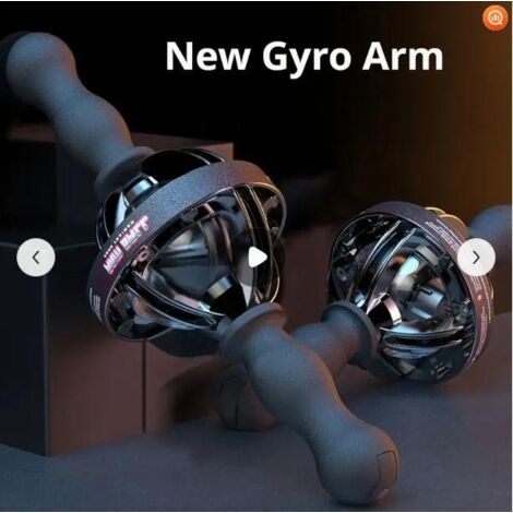 Boule gyroscopique pour entraînement poignet et avant-bras, rotation automatique sans fil, renforce la force musculaire et la souplesse pour quotidien et récupération.