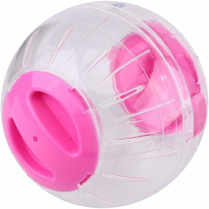 Boule Hamster - Boule pour Hamster Mode en Plastique Petit Animal Hamster Gerbille Jouet Course activité Exercice Balle 12 cm (Rose)