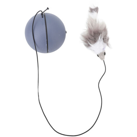 Boule interactive intelligente pour chat, jouet roulant anti-stress pour exercice et divertissement, gris foncé