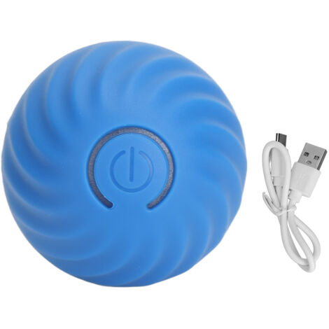 Boule interactive lumineuse pour chat rechargeable USB, rotation automatique à 360° - Jouet intelligent pour chiens et animaux de compagnie