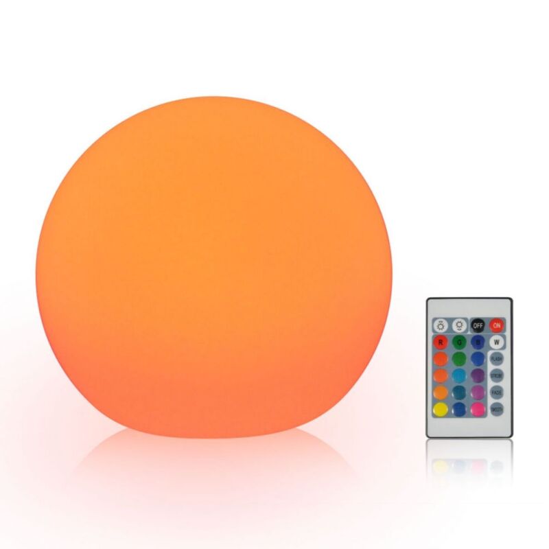 Boule lumineuse LED rechargeable, lampe décorative de chambre avec télécommande, idéale pour Noël et Halloween.