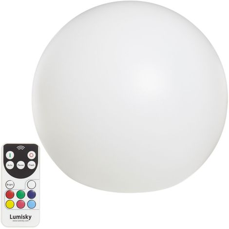 LUMISKY Sphere Led sans fil télécommandable 30 cm - Multicolore