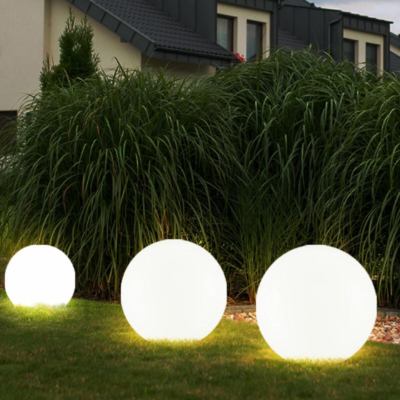 Boule lumineuse solaire boule de jardin boule solaire décoration de jardin led solaire pour l'extérieur, avec piquet, durée d'éclairage environ 6-8