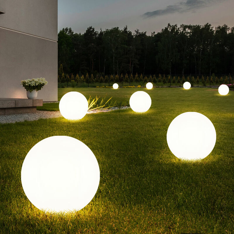 Lampe solaire boule jardin Lampe boule solaire led Décoration de jardin Boule solaire pour extérieur 20 cm, durée d'éclairage env. 6-8 heures, h 62