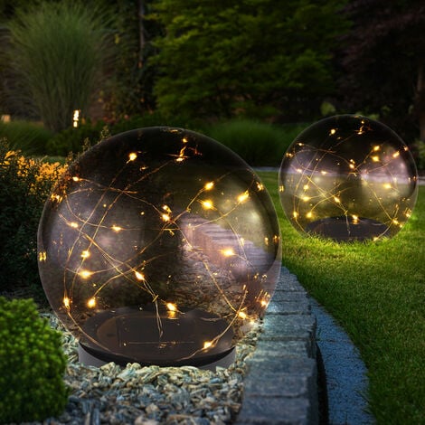 Boule Lumineuse 60cm Buly Lampe d'extérieur solaire + rechargeable - Boule  Lumineuse Extérieur