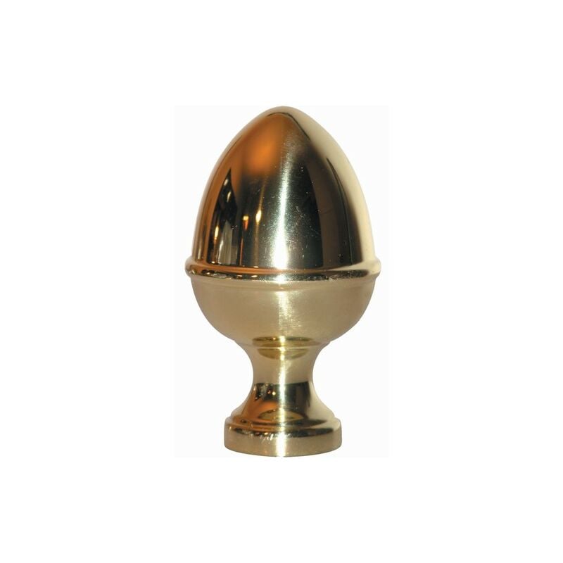 Deco Fer Forge - Boule pour rampe en laiton H105 ø 55 mm