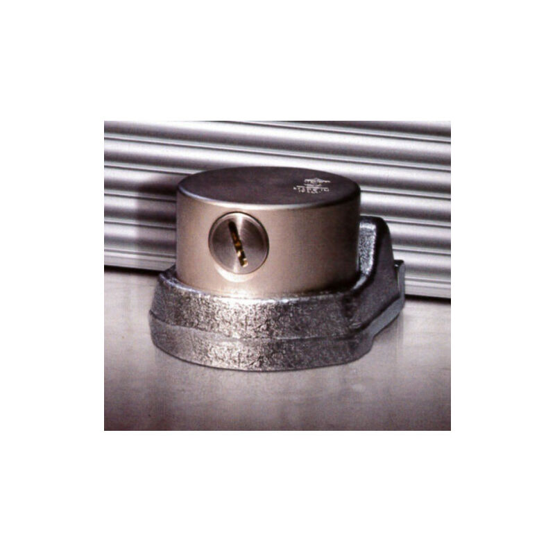 Bloc fermeture pour rideau métallique Argent 98 mm 48 98 mm