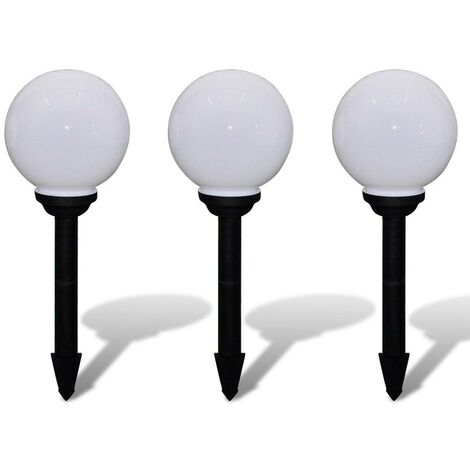 Boule solaire extérieure 20 cm 3 pièces luminaire décoration