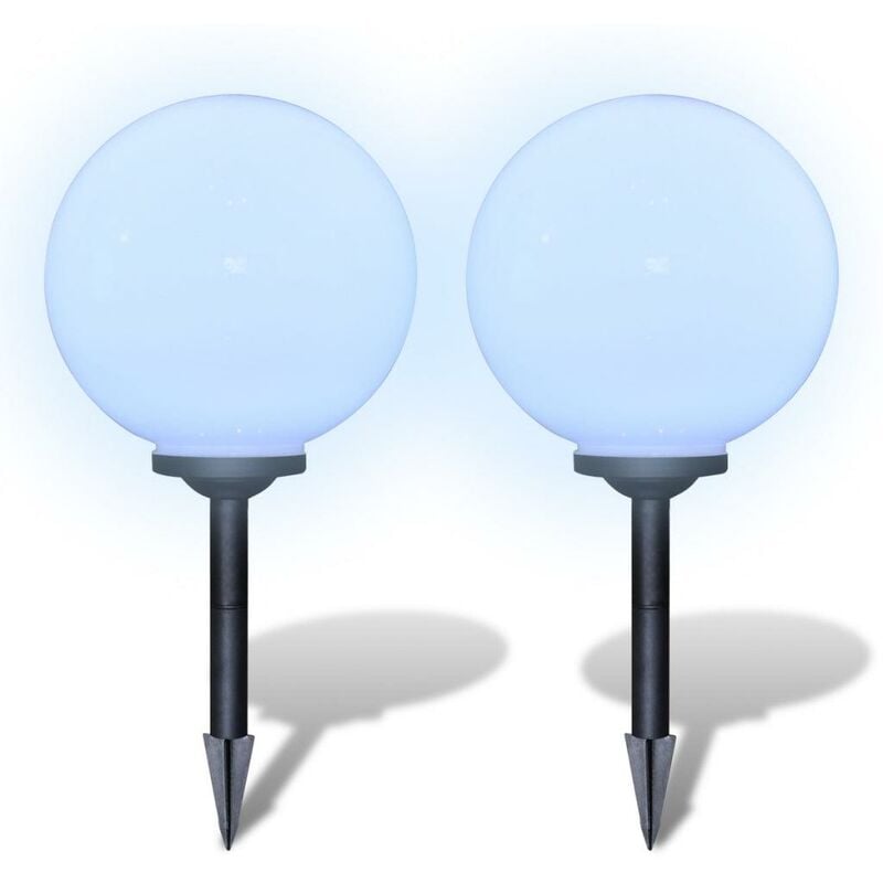 Boule solaire extérieure 30cm 2 pièces luminaire décoration