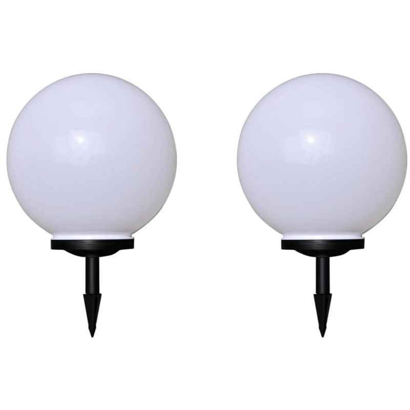 Lampes de chemin led de 40 cm avec pieu blanc diverses pièces des modèles : 2 pcs