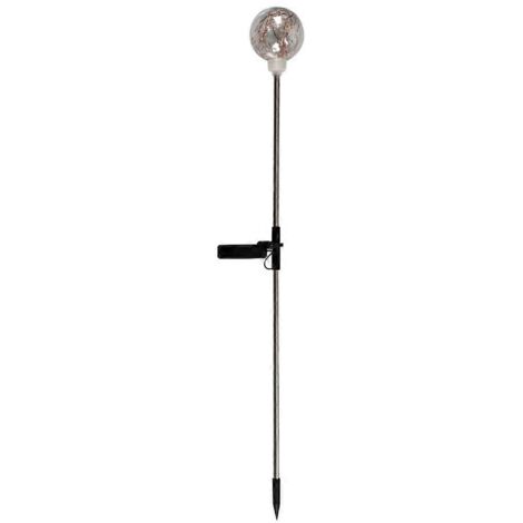 Boule solaire ronde pour jardin, piquet lumineux étanche, décoration extérieure, accessoire fête, éclairage paysager LED, ornement de jardin résistant aux intempéries.