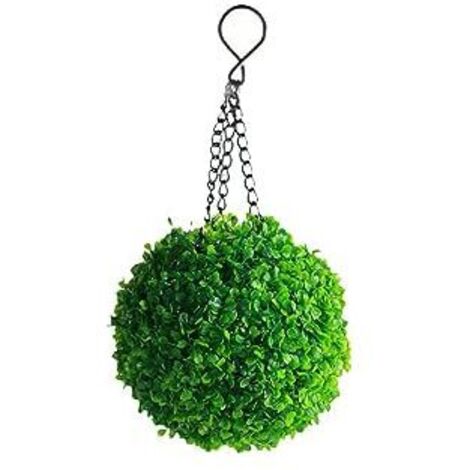 Boule topiaire artificielle en buis artificiel avec capteur de charge LED pour jardin, balcon, jardin, mariage et décoration d'intérieur