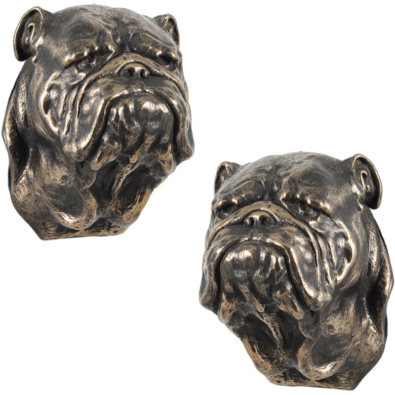 Bouledogue anglais, Bulldog I - statuette de chien, buste suspendu, décoration unique pour un amoureux des chiens par Art-Dog