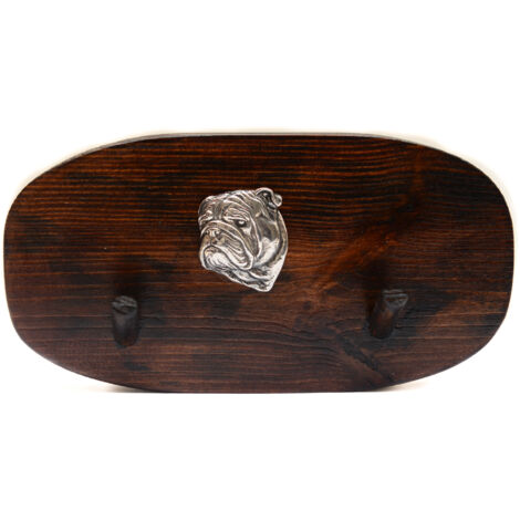 Bouledogue anglais, Bulldog III - Porte-accessoires, porte-médailles avec chien, porte-clés par Art-Dog