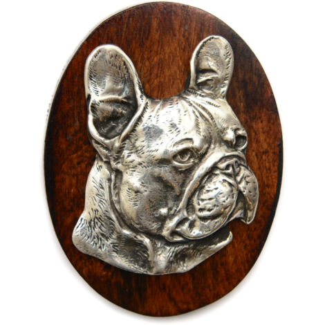 Bouledogue français I - Broche d'exposition, clip de numéro de départ, badge pour chien par Art-Dog