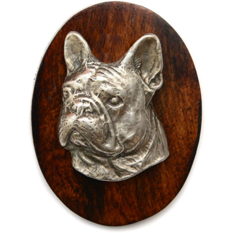 Bouledogue français II - Broche d'exposition, clip de numéro de départ, badge pour chien par Art-Dog