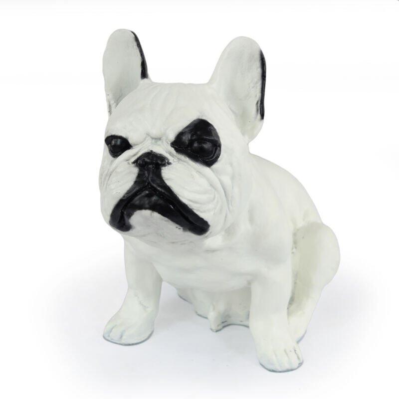Bouledogue français II - statuette de chien, chien assis sur le bureau, décoration pour le salon d'un amoureux des chiens par Art-Dog