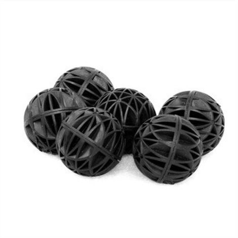 Boules Biologiques pour Aquarium 18mm Matériel de Filtration 100 Pièces Noir - AUTRES