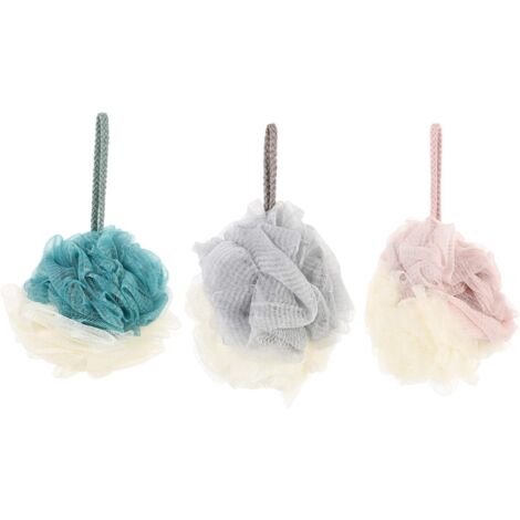 Boules De Bain Maison Fleurs De Bain Épaisses Et Douces Accessoires De Douche Avec Cordon