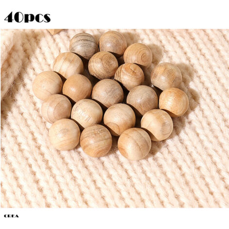 Boules de bois de camphre naturel pour armoires - 100% naturel, non toxique et sain, ingrédients sûrs Purificateur d'air pour armoire, CREA