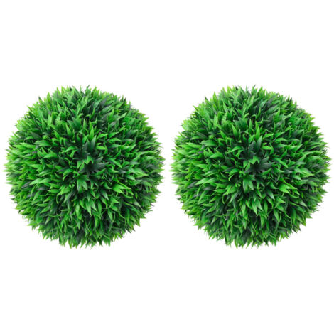 Boules de buis artificielles 2 pcs 38 cm CFW97308