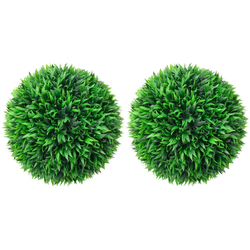 Boules de buis artificielles 2 pcs 38 cm - Vert - Vidaxl