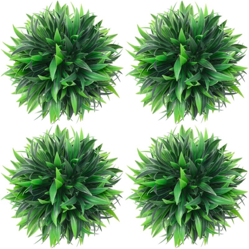 vidaXL Boules de buis artificielles 4 pcs 15 cm - Vert