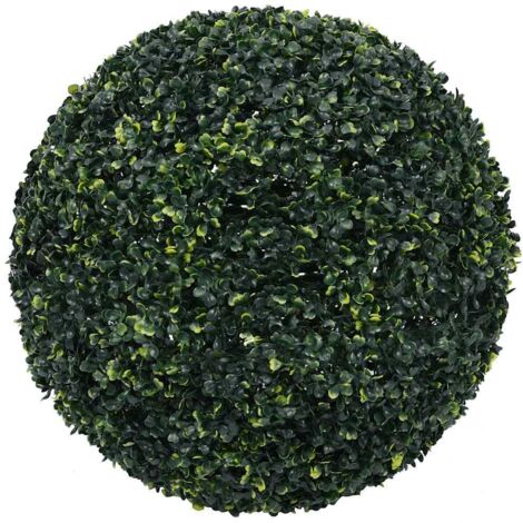 Boules de buis artificielles avec lumières LED 2 pcs vert 52 cm CFW220962