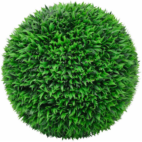Boules de buis artificielles avec lumières LED 2 pcs vert 55 cm CFW266300