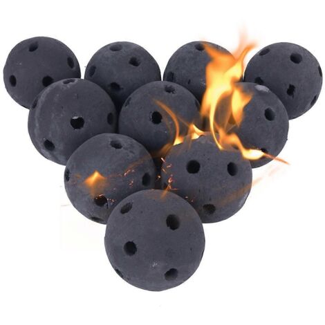 Boules de feu creuses en céramique, lot de 15 pierres à feu rondes