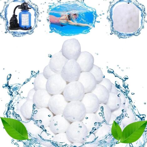 Boules de filtration pour piscine – 700 g, remplace 25 kg de sable filtrant, compatible avec filtres à sable, piscines hors sol et robots aspirateurs