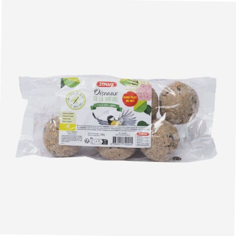 Boules de graisse pour oiseaux 90gr 6 pcs Zolux
