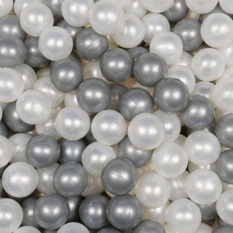 Boules de jeu ø7cm 150pcs perle, argent