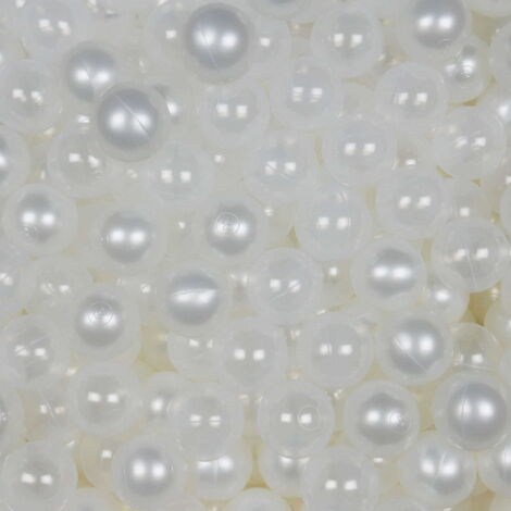 Boules de jeu ø7cm 500pcs perle, transparente