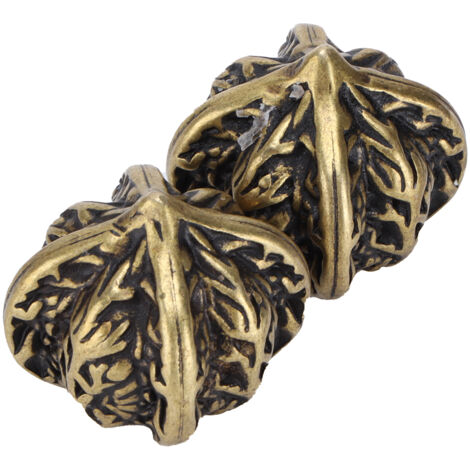 Boules de Massage Antistress en Laiton - 2 Pièces pour Fitness et Relaxation des Mains