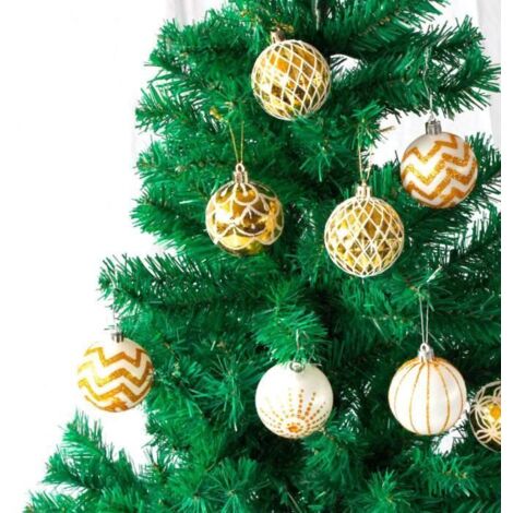Boules de Noël, 30 pièces, boules de sapin en plastique, décorations suspendues pour arbre de Noël, ornements festifs.