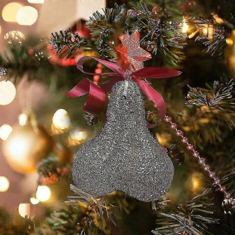 Boules de Noël à suspendre, décorations créatives pour sapin de Noël, dorées