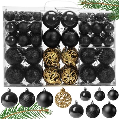 BOULES DE NOËL BLACK 100SZT KL-21X04