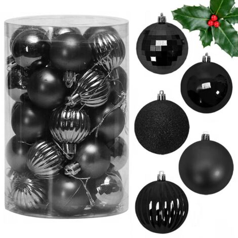 BOULES DE NOËL BLACK 34 SZT SYSD1688-033