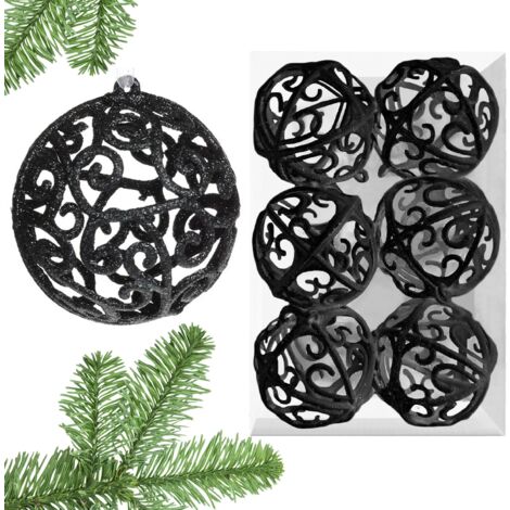 BOULES DE NOËL BLACK 6SZT KL-21X25
