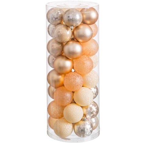 Boules de Noël Doré 6 x 6 x 6 cm (40 Unités)