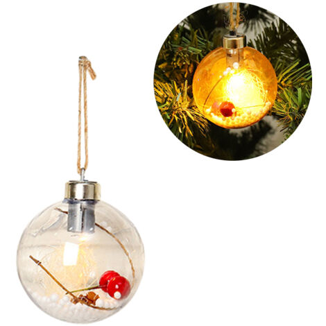 Boules de Noël lumineuses LED - Décoration suspendue pour sapin et intérieur