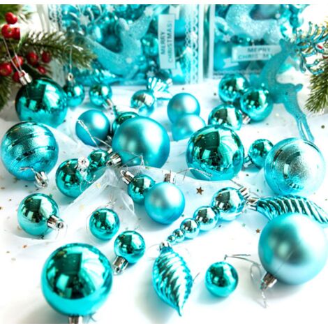Lot De Décorations De Noël - Boules Et Ornements Suspendus Divers - Mix Formes Et Couleurs