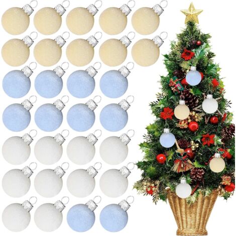 Boules De Noël pour Sapin - Décorations Festives en Boules Suspendues - 30