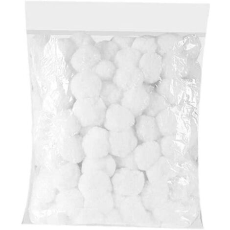 Boules filtrantes pour piscine, billes en fibres respectueuses de l'eau, pour étangs, aquariums, bains à remous - 700g.