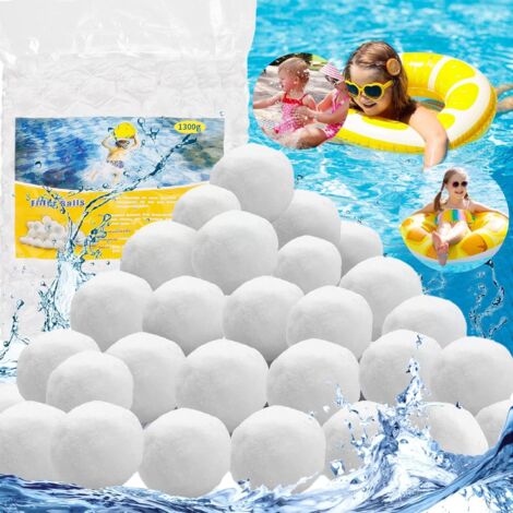Boules filtrantes pour piscine, remplacent 45 kg de sable dans les systèmes de filtration pour piscines, aquariums, etc., 1300 g